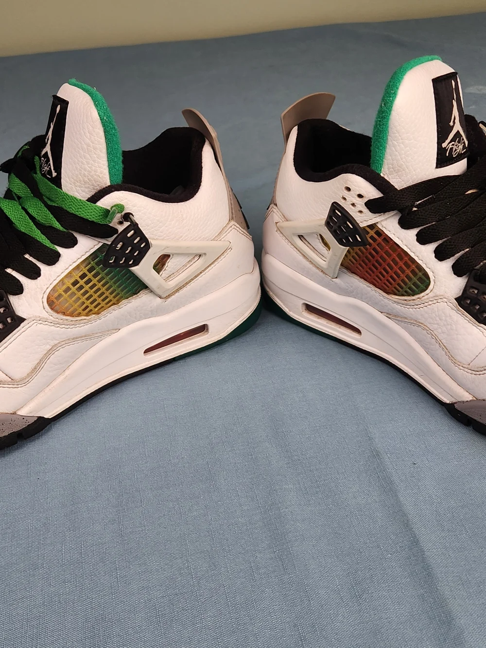 Nike Air Jordan 4 Retro Lucid Green Rasta - Size 8W / 6.5M
